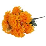 BUKIET 12 CHRYZANTEM 52 CM KOLOR POMARAŃCZOWY - obrazek 3