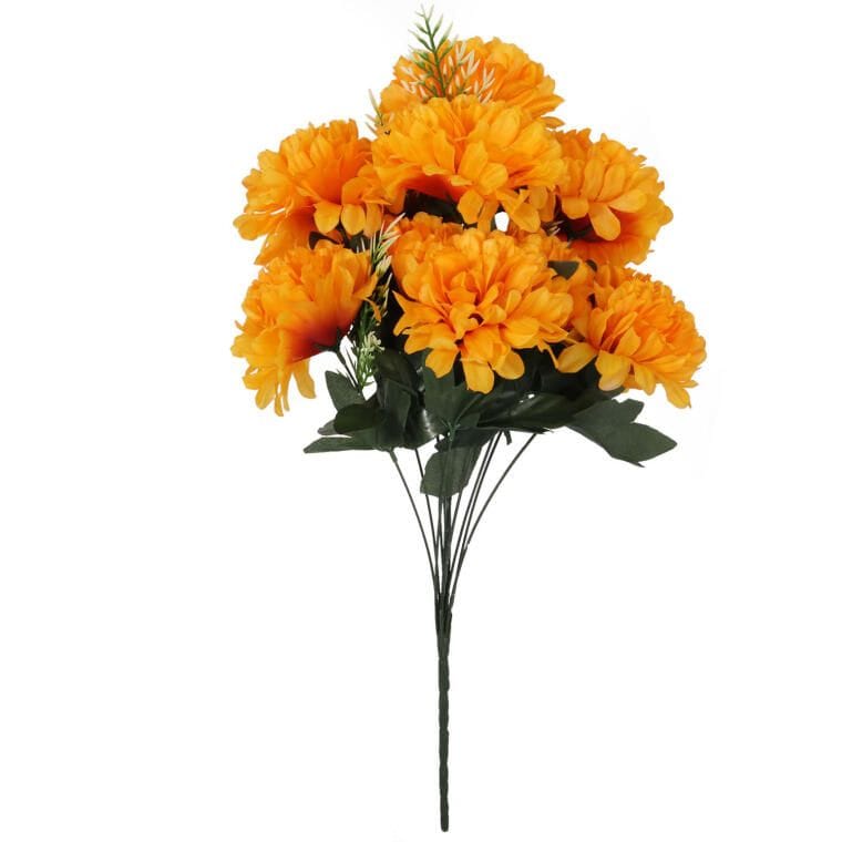BUK12-406P BUKIET 12 CHRYZANTEM 52 CM KOLOR POMARAŃCZOWY - obrazek 1