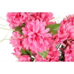 Bukiet 14 chryzantem w kolorze różowym z długimi dodatkami 54 cm - obrazek 2
