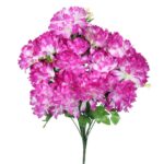 Bukiet 18 chryzantem w kolorze wrzosowym 60 cm