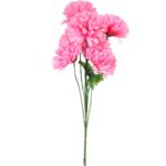 BUKIET 7 DUŻYCH SZTUCZNYCH CHRYZANTEM RÓŻOWYCH 80CM