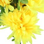 BUKIET 7 CHRYZANTEM 80 CM KOLOR ŻÓŁTY - obrazek 2