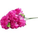 Sztuczny Bukiet Wielkich Chryzantem w Odcieniach Fioletu i Bieli - Dekoracja na Wszystkich Świętych - obrazek 2