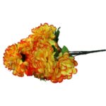 BUKIET 8 CHRYZANTEM Z GIPSÓWKĄ KOLOR POMARAŃCZOWY - obrazek 2