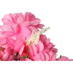 Różowy Bukiet Sztucznych Chryzantem z Gipsówką - Dekoracja Wszystkich Świętych, 54cm - obrazek 2