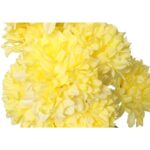 Bukiet Sztucznych Chryzantem Kremowych 58cm - Wysokiej Jakości Dekoracja - obrazek 3