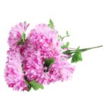 Bukiet 9 chryzantem strzępiastych w kolorze fioletowym - obrazek 2