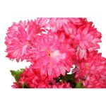 Bukiet Sztucznych Chryzantem w Jasnoróżowym Kolorze - Dekoracja na Wszystkich Świętych - obrazek 2