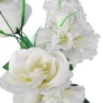 BUKIET MIX RÓŻE GOŹDŹIKI 52 CM KOLOR  BIAŁY - obrazek 2