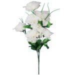 BUKIET MIX RÓŻE GOŹDŹIKI 52 CM KOLOR  BIAŁY