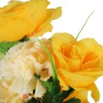 BUKIET MIX RÓŻE GOŹDŹIKI 52 CM KOLOR ŻÓŁTY - obrazek 2