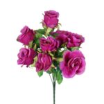 Bukiet 9 róż w kolorze fioletowym - obrazek 2