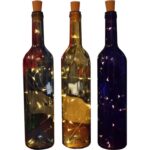 Dekoracyjna Butelka z Lampkami LED Żółta - Zasilanie Bateryjne - obrazek 3