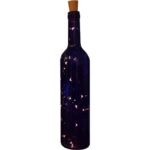 Dekoracyjna Butelka z Lampkami LED Niebieska – Zasilanie Bateryjne