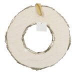 WIANEK DEKORACYJNY ŚWIĄTECZNY WIENIEC ZŁOTY 30CM I - obrazek 3