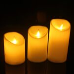 Komplet Bożonarodzeniowych Świeczek LED o Różnej Wysokości - obrazek 2