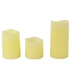 Komplet Bożonarodzeniowych Świeczek LED o Różnej Wysokości - obrazek 3