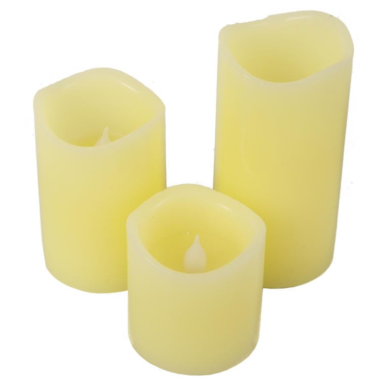 C-020R Komplet Bożonarodzeniowych Świeczek LED o Różnej Wysokości - obrazek 1