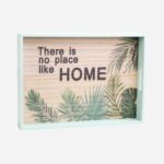 Zestaw Dwóch Stylowych Tac z Nowoczesnym Wzorem w Kolorze Turkusu - obrazek 3