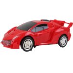 Czerwony Transformer Bumblebee - Zabawka Samochód Robot na Baterie - obrazek 2