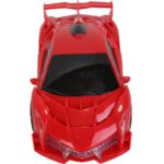 Czerwony Transformer Bumblebee - Zabawka Samochód Robot na Baterie - obrazek 3