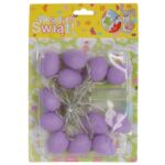 JAJKA GIRLANDA ŚWIETLNA LAMPKI  LED WIELKANOC FIOLETOWE - obrazek 2