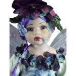 Ceramiczna Lalka Elf w Kolorze Turkusowym o Wysokości 60 cm. - obrazek 3