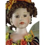 Ceramiczny Elf Ręcznie Malowany Wysokość 60 cm - Kolor Zielono-Rudy - obrazek 2