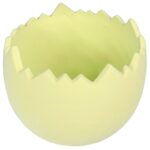 Skorupka ceramiczna pojemnik na rzeżuchę zielona 11 cm - obrazek 2
