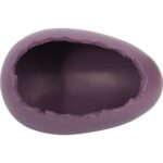 Osłonka wielkanocna ceramiczna jajko rzeżucha fioletowa - obrazek 2