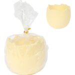 Skorupka ceramiczna pojemnik na rzeżuchę żółta 8 cm - obrazek 2