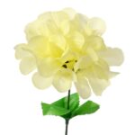 Chryzantema pojedynka z listkiem kremowy 35 cm - obrazek 2