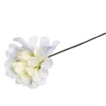 Chryzantema Sztuczna Pojedyncza Biała 35 cm do Dekoracji Miejsca Pamięci - obrazek 3