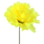 Chryzantema pojedynka bez listka jasno żółta 35 cm - obrazek 2