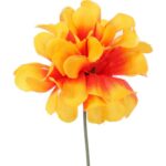 Chryzantema pojedynka bez listka pomarańczowa 35 cm - obrazek 2