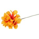 Chryzantema pojedynka bez listka pomarańczowa 35 cm - obrazek 3