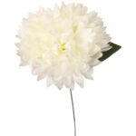 Chryzantema pojedynka w kolorze białym 65 cm - obrazek 2
