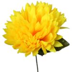 Chryzantema pojedynka w kolorze żółtym 65 cm - obrazek 2