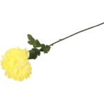 Chryzantema sztuczna pojedyncza kremowa - dekoracja na Wszystkich Świętych - obrazek 2