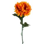 Pomarańczowa Chryzantema - Pojedynczy Kwiat 70cm