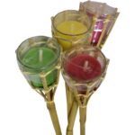 Pochodnia bambusowa antykomarowa różowa - obrazek 2