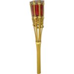 Pochodnia bambusowa Citronella - Czerwona, Odstraszająca Owady