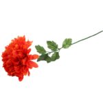 CHRYZANTEMA POJEDYNCZY KWIAT FI 20 CM POMARAŃCZOWY - obrazek 3