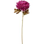 Sztuczna Chryzantema Bordowy Jesień 70 cm - Wyjątkowo Realistyczna Dekoracja na Wszystkich Świętych. - obrazek 2