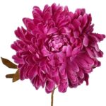 Sztuczna Chryzantema Bordowy Jesień 70 cm - Wyjątkowo Realistyczna Dekoracja na Wszystkich Świętych. - obrazek 3