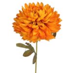Sztuczna Chryzantema w Jesiennych Odcieniach Pomarańczy 70cm - Dekoracja na Wszystkich Świętych