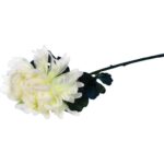 Sztuczna Chryzantema Biała 68cm - Dekoracja na Wszystkich Świętych - obrazek 2