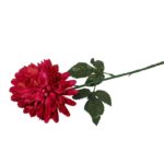 Sztuczna Chryzantema Różowa 70 cm - Dekoracja Cmentarna Pojedynczy Kwiat - obrazek 3