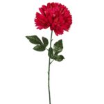 Sztuczna Chryzantema Różowa 70 cm - Dekoracja Cmentarna Pojedynczy Kwiat