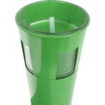 Pochodnia zapachowa z citronellą - Metalowa, zielona, 36cm, do użytku na zewnątrz - obrazek 3